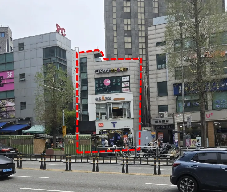 강서구 화곡동 143 전경 – 화곡로 30m 대로변에 접한 지상 3층 상가건물