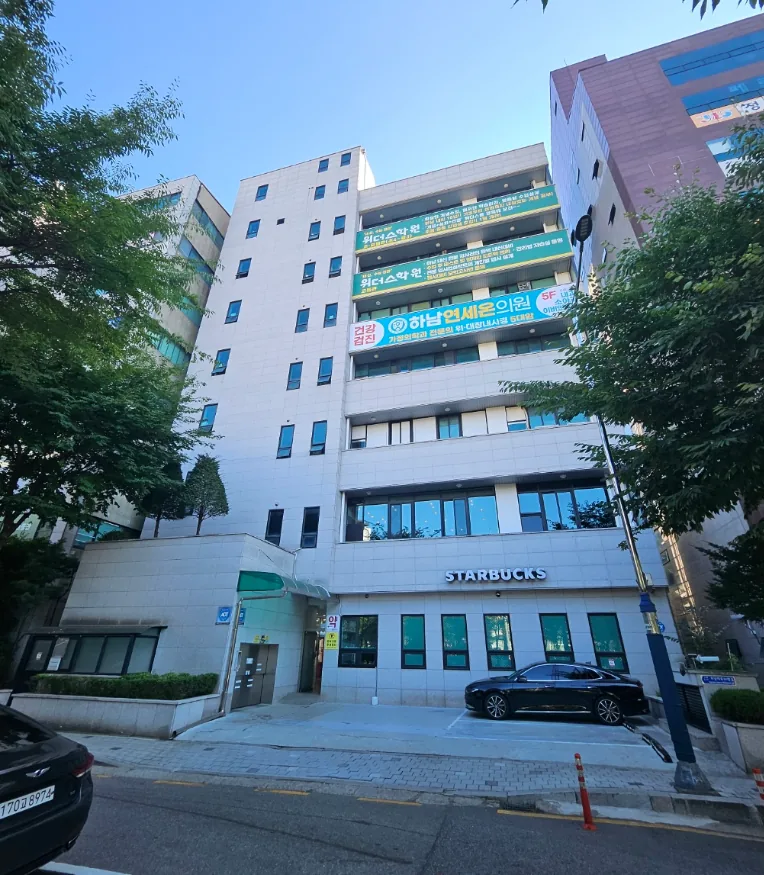 하남시 신장동 564-5 건물 전경 – 36m 대로변에 접한 지하1~지상7층 빌딩